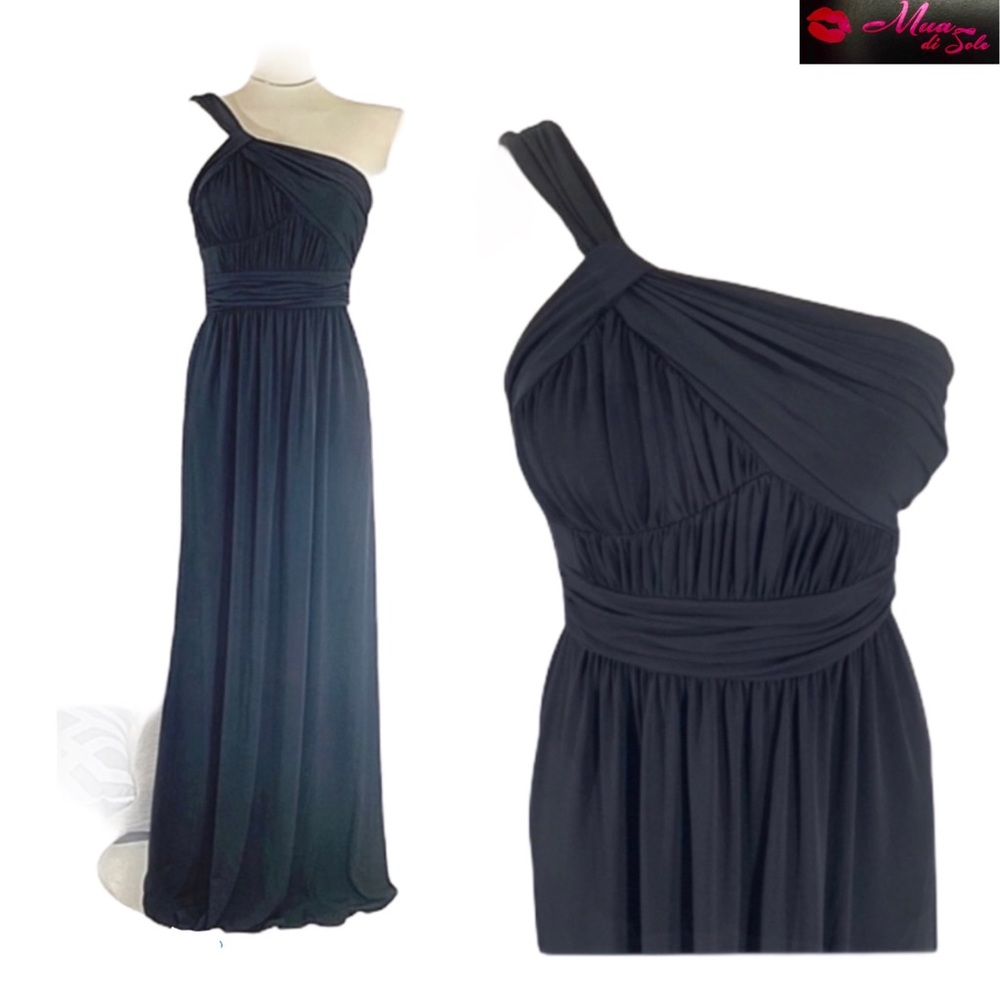 BCBG MAXAZRIA Evening One Shoulder Dress - Picture 2 of 7